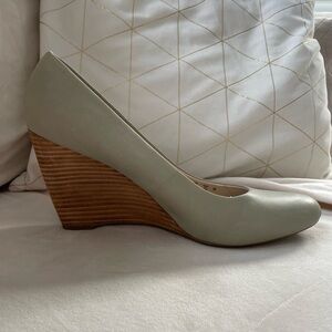 Elegant Mint Wedge Shoes
